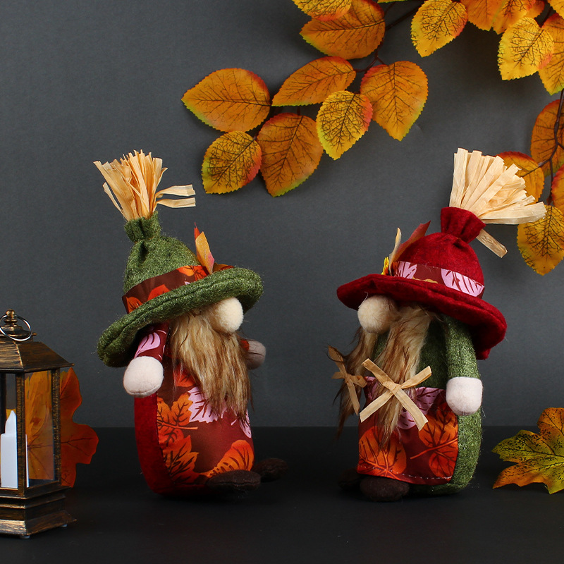 

Fallen Leaves Gnomes Toys Ornaments Party Cute Faceless Beard Desktop Doll Harvest Festival Supplies Home Garden Decorations 11 5gl4 Q2