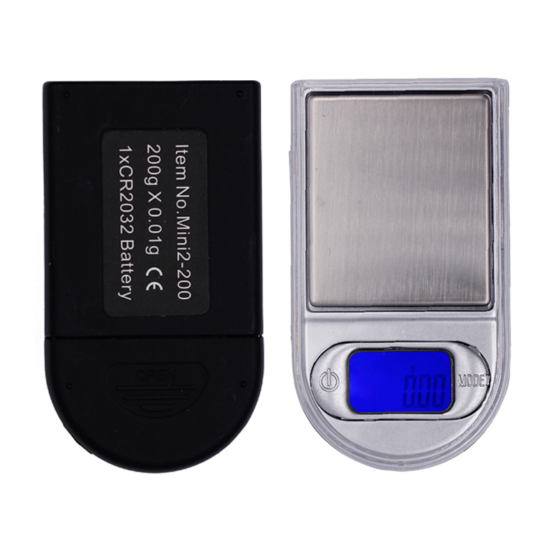 100gx0.01g Mini Digital Electronic Pocket Scale Weight Balance 200g 100g 0.01g Portable Lighter Case Diamond Jewelry Scales Tool Gift