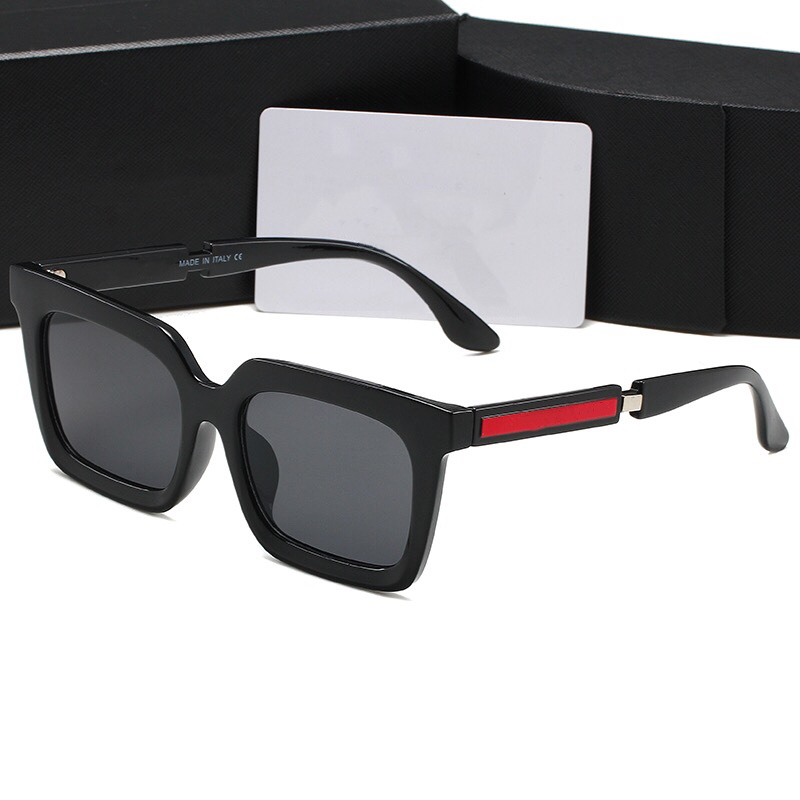 

New Women's sunglasses Men Designer Black Square Sunglasses Grey Lens - Ships Now