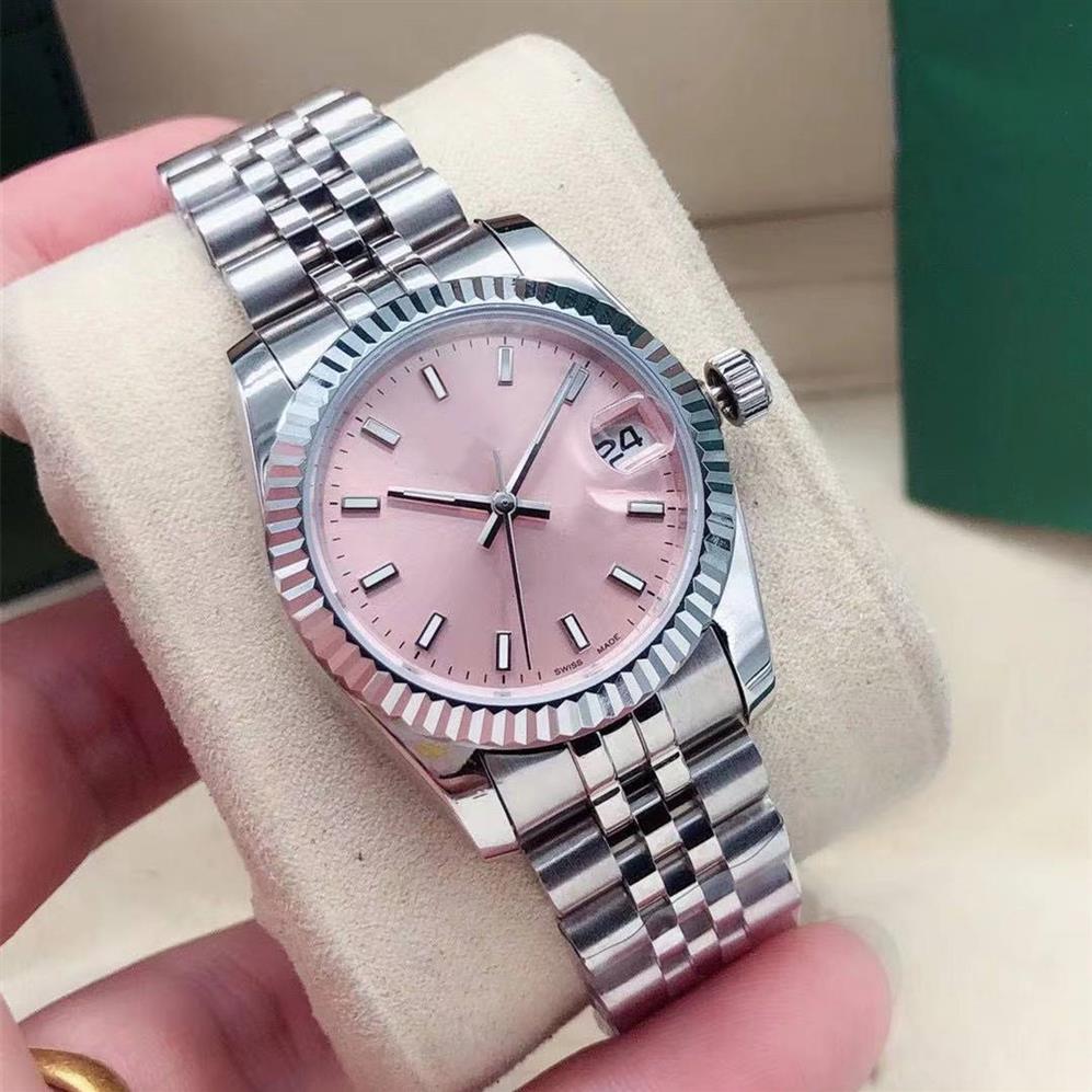 

High quality gold fashion ladies dress watch 31mm date sapphire automatic mechanical watches Stainless steel bracelet sports women278b, Waterproof