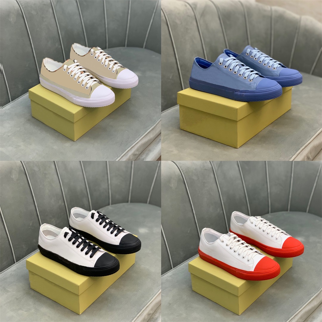 

Vintage Check Casual Shoes Designer Sneakers Classic Stripes Sneaker Cotton Suede Two-tone Print Low-top Canvas Shoes