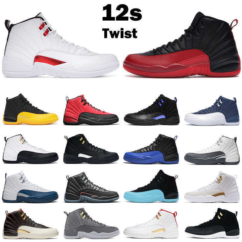 Men Basketball Shoes Jumpman 12s 12 Twist Reverse Flu Game Royal Utility Dark Concord University Gold Indigo Gamma Blue Royalty Mens