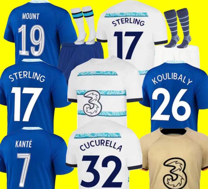 

22 23 STERLING CFC Soccer Jersey Fans PULISIC MOUNT HAVERTZ ZIYECH CHILWELL 2022 2023 football shirt WERNER kits KANTE maillot, 22/23 third