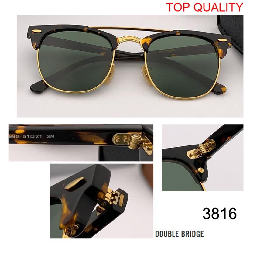 

New top quality club Sunglasses Mens Womens Brand Designer UV400 master Glasses Classic Sun glasses Driving Semi Rimless rd3816 sq2999