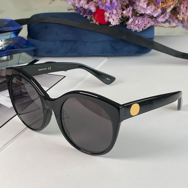 

Womens Sunglasses 0028SA Designer Eyewear Fashion Retro Plate Round Sunglasses Ladies Summer Travel Vacation UV400 Protection With Box