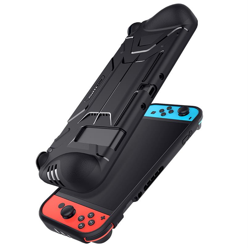 

Nillkin Non-slip Anti-fall Battler Cell Phone Cases for Nintendo Switch Full Coverage Back Cover Speed Up Cooling288w, Black
