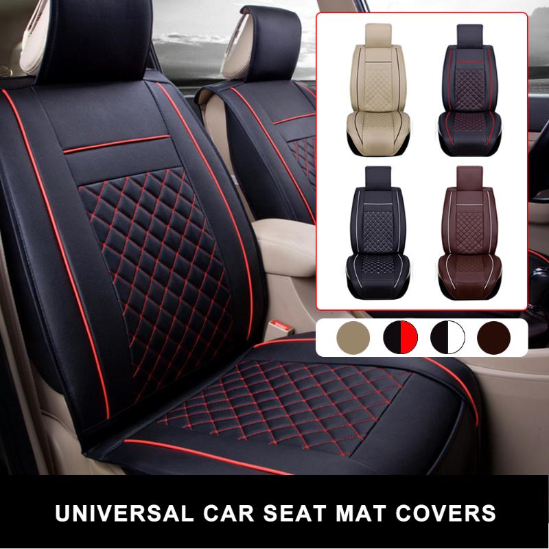 

Car Seat Covers Universal Cover PU Leather Automobiles Protect Cushion Auto Front/Rear Chairs Interior Accessories