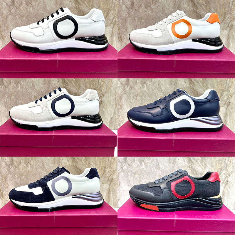 

top quality desginer brand men platform shoes real leather mens trainer low top sneakers running shoe size 39-45, Colour 2