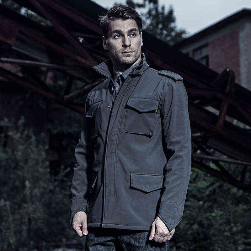 

Mens M65 Tactical Windbreaker Coat Outdoor Warm Soft Shell Fleece Jacket Climbing Hunting Hiking Thermal Windproof Outerwear T220811, Green