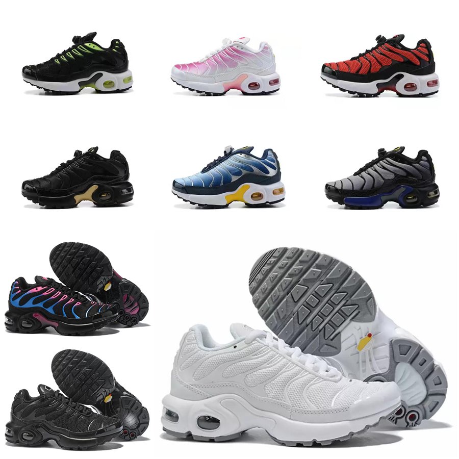 

Kids Top Quality Classic Children's Shoes TN Boys and Girls Pink Sea Triple Black White Red Voltage Purple USA Sports Toddler Sneakers Train, 04