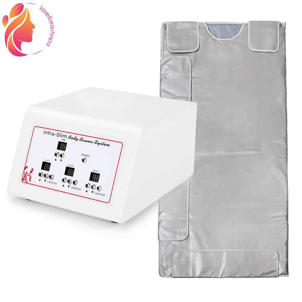 

3 Zone Far Infrared Sauna Blanket Digital Controller Slimming Detox Spa Beauty