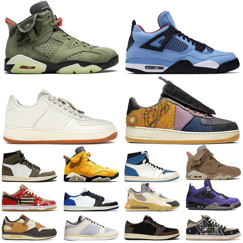 

s Jumpman 1 Basketball Shoes 4 High 6 Mens Womens Mocha Cactus Low Fragment Purple Brown British Khaki Designer Sports 4TUE