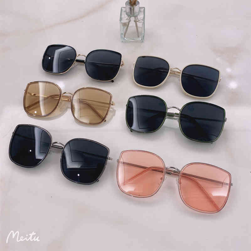 

Sunglasses 2022 sunglasses female Korean GM star same box large face thin Polarized Bibi glasses trend