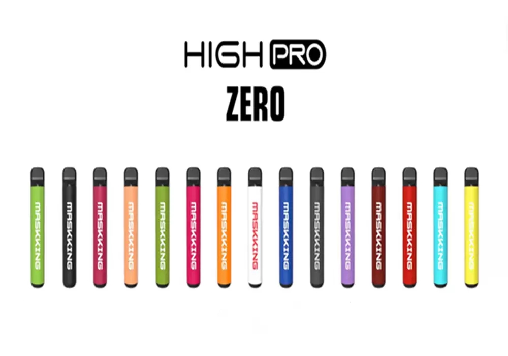 

wholesale original Maskking High PRO ZERO Disposable Vape Pen e cigarette starter kit Pod Device 600mAh 3.5ml Pre-filled Cartridges electronic vapors