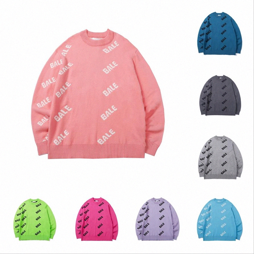 

22s Women Knit Crew-neck Sweaters Designer Mens Fashion Sweaters Sweatshirts Winter Man Long Sleeve Woman Pullover High Quality Wool Clothing y9LQ#