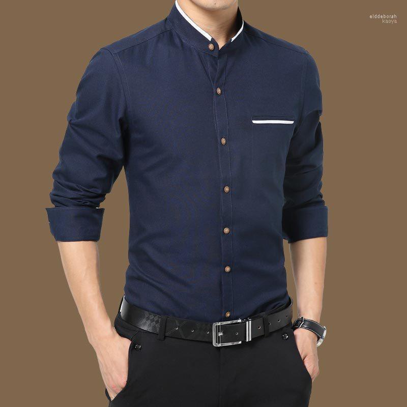 

Men's Season Business Casual Breathable Mens Brand Shirt Slim Teenager Office Worker Professional French Cuff Shirts Dress Eldd22, Gray