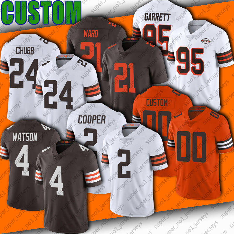 

Deshaun Watson Amari Cooper Jersey Football Brown Nick Chubb Jakeem Grant Kareem Hunt Jerseys Peoples Jones Owusu Koramoah Chase Winovich Myles Garrett Denzel Ward, Youth custom jersey (bl)