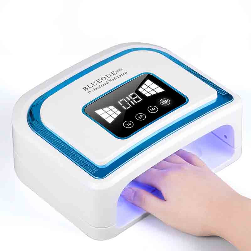 

Rechargeable UV Lamp For Nail Art Decoration LED Light 7800mAh Battery Automatic Induction Switch Timing Tunction UV Gel Dryer, White