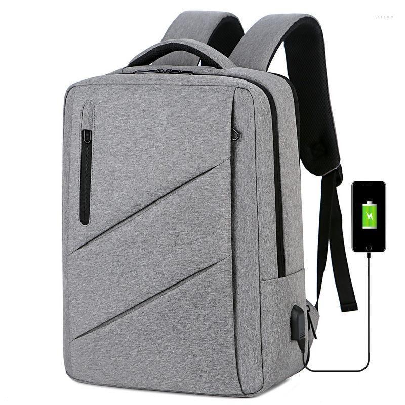 

Backpack 2022 Men's Multifunctional Waterproof Bags For Male Business Laptop USB Charging Bagpack Casual Rucksack Y254, Hei