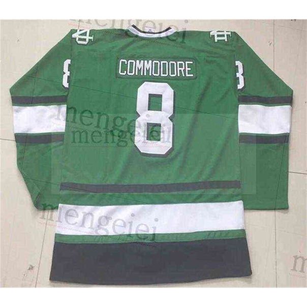 

C26 Nik1 22 University of North Dakota Fighting Sioux Mike Commodore Hockey Jersey rare Stitched Customize any number and name Jerseys, Picture color