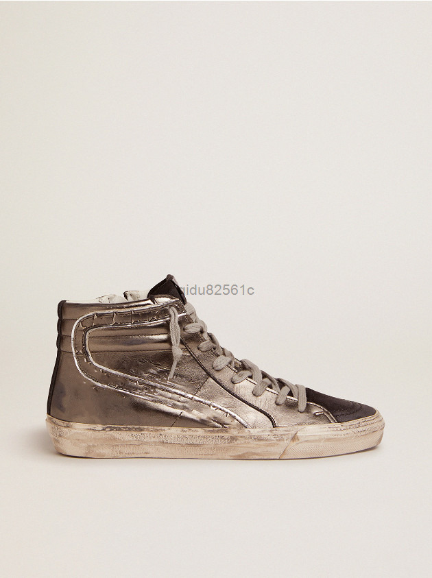# Dor￩ # gooses # baskets Chaussures de luxe Mid Slide Slide Star High-Top Golden Sneakers Femme Chaussures d￩contract￩es Italie Brand Trainers G