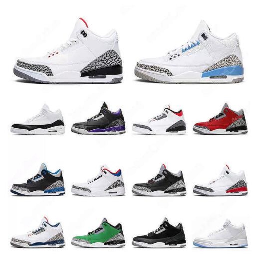 

3s Rust Pink men women Basketball Shoes 2022 Cardinal Red Neapolitan Racer Blue Black Cement Free Throw Line Fire Red UNC mens trainer sports sneakers, # 19