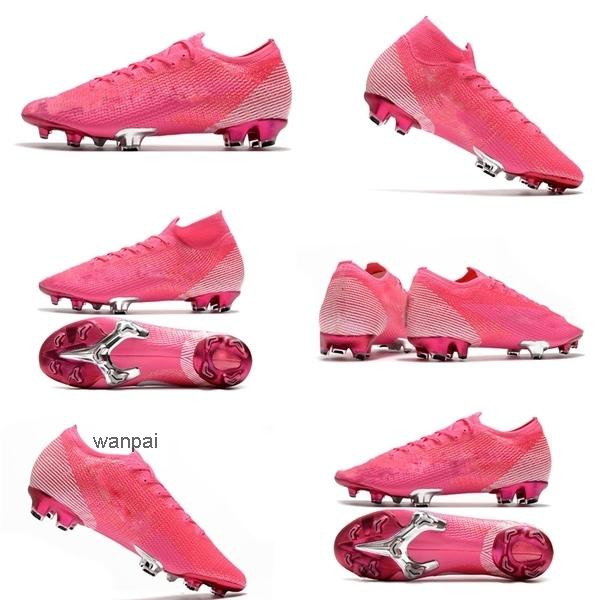 

mens women soccer shoes Mercurial Elite NJR FG soccer cleats Neymar cheap Crampons de football boots scarpe da calcio size35-45, Colorpink high#