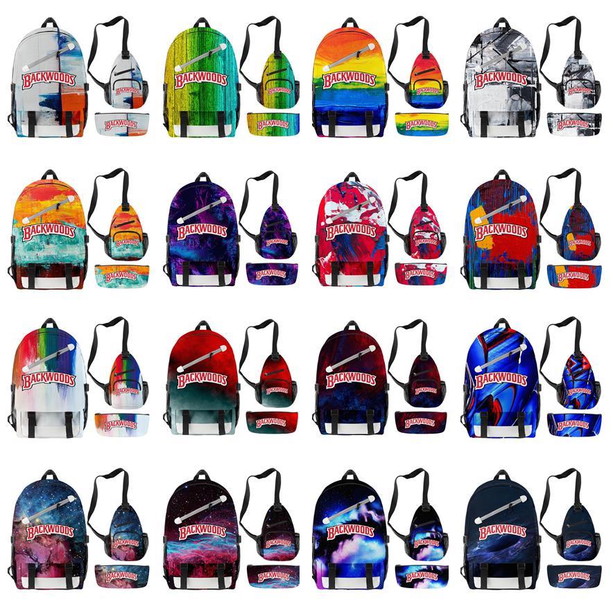 

Outdoor Bags Backwoods Backpack 3d 3pcs/set Lightweight Travel Daypack Casual Man Woman Laptop Bag Classic Basic Bookbag 18unG, Customize