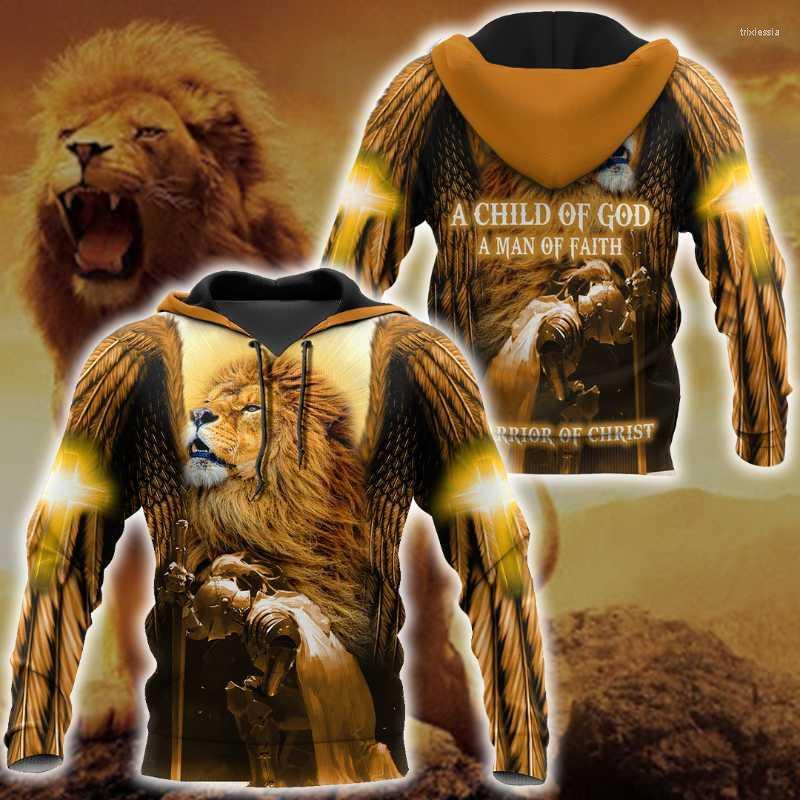 

Men's Hoodies & Sweatshirts Christian Jesus And Lion 3D All Over Printed Mens Autumn Hoodie Sweatshirt Unisex Streetwear Casual Zip Jacket P