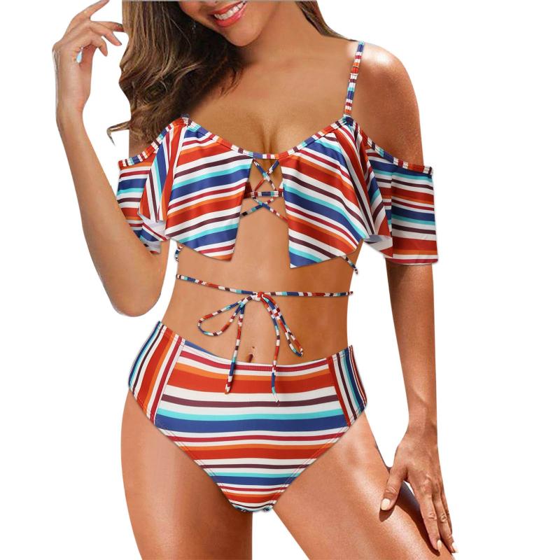 

Women' Swimwear Sports Suits For Women Shorts Green Swimsuits 2 Piece Print Bikini Padded Swimjupmsuit Long Swim Skirt GirlsWomen, Multicolor