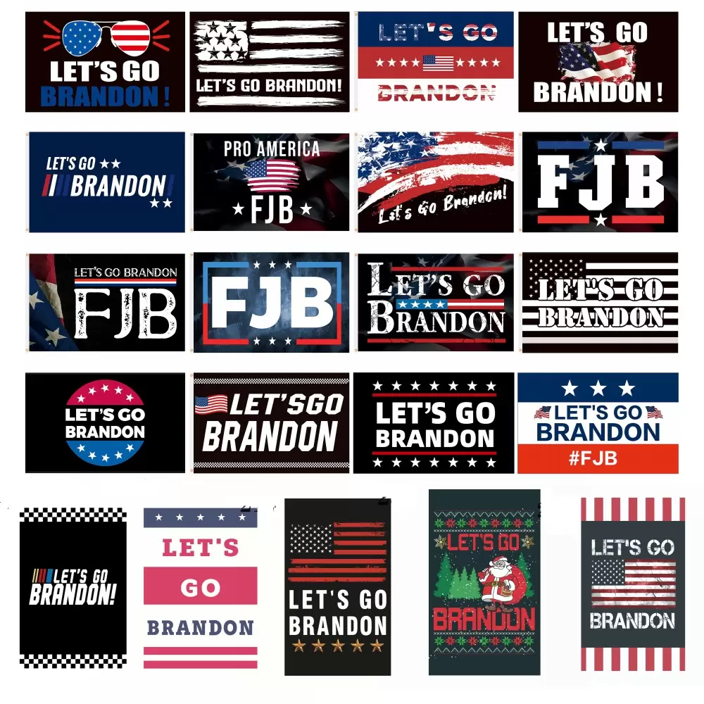 

DHL Newest Designs Direct Factory 3x5 Ft Flags 90*150 Cm Lets Go Brandon Save America Again Trump Flag For 2024 President Election U.S. densign Custom PRO232