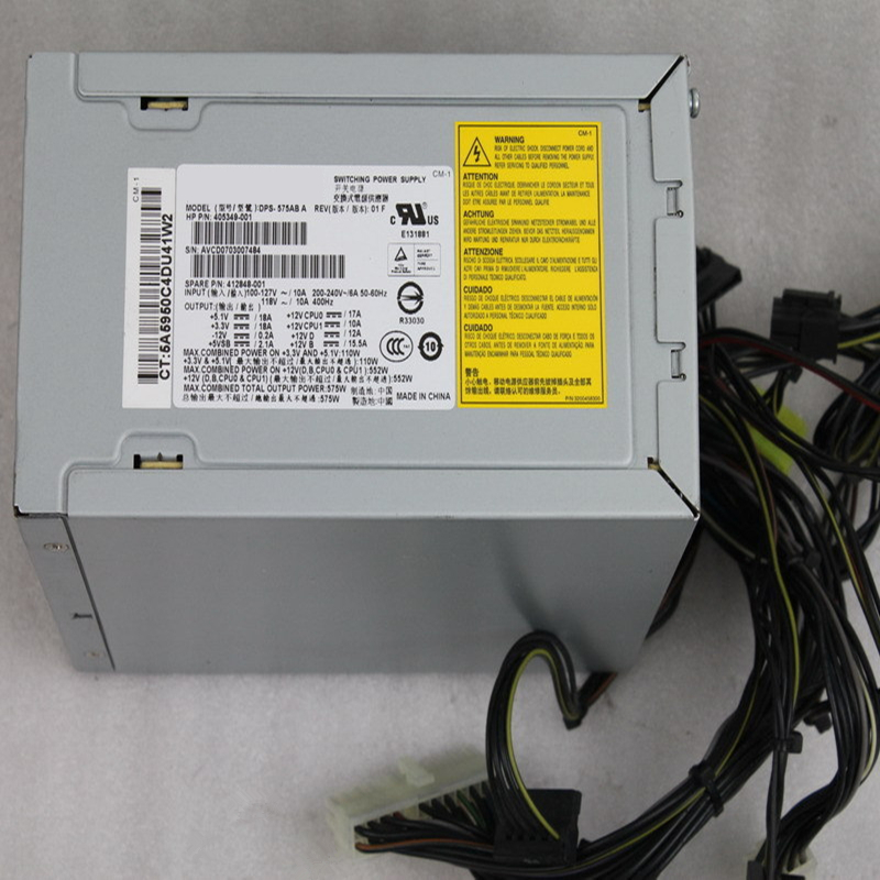 

Original PSU For HP XW6400 575W Switching Power Supply DPS-575AB A 405349-001 412848-001