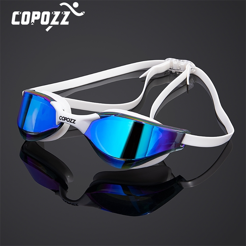 

COPOZZ Professional Waterproof Plating Clear Double Anti-fog Swim Glasses Anti-UV Men Women eyewear swimming goggles with case 220401