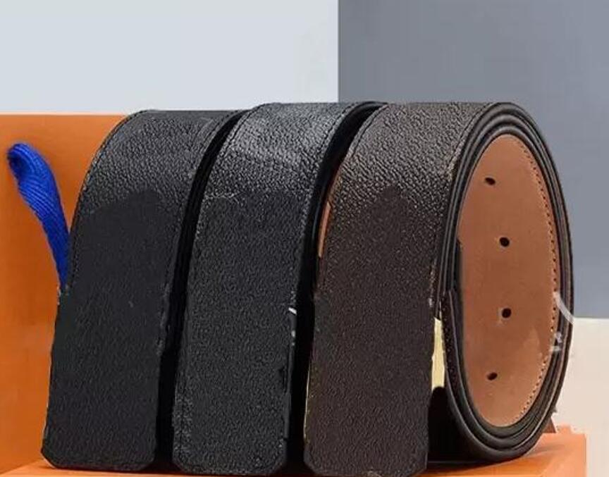 

Classic Men Designer Belt fashion casual letter smooth buckle womens mens leather belt width 3.8cm with orange box size 105-125, No box
