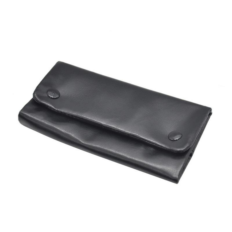 

Wallets Tobacco Long Section Wallet Bag Storage Portable Pouch Case PU Leather Cigarette Rolling Paper Pipe, Black