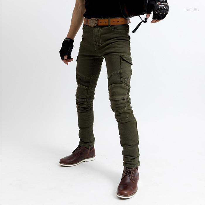 

Men's Pants Mens Motorcycle Protection Casual 2022 Men Slim Creative Design Military Fashion Trouser Males Pockets Cargo PantMen's Men'sMen', Black