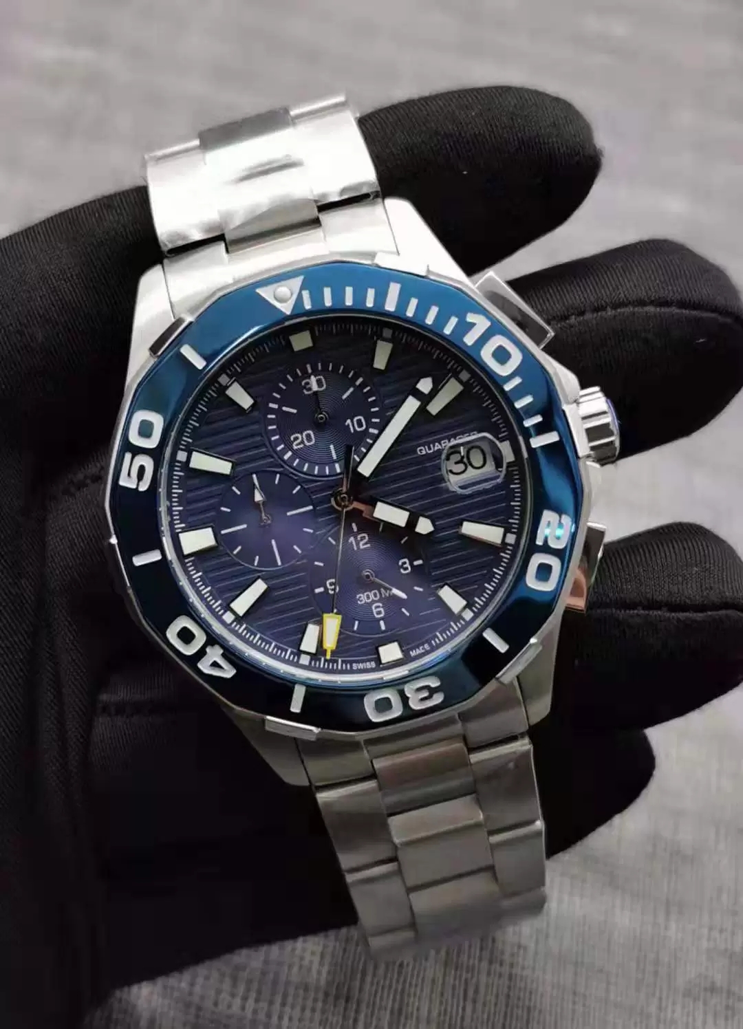 2022 TOP Mécanique mécanique en acier inoxydable automatique 2813 Mouvement Montre-bracelet Hommes Self-vent Aquaracer Calibre 5 Montres Tag Rega
