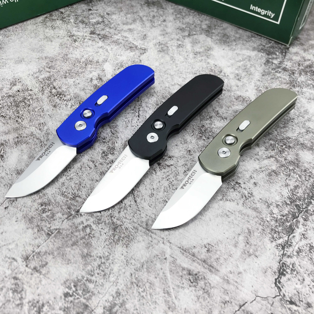

Protech Automatic Folding Pocket Knife Portable Survival Tool Hunting&Tactical Knives Outdoor Camping EDC Flick Knife Military Knife