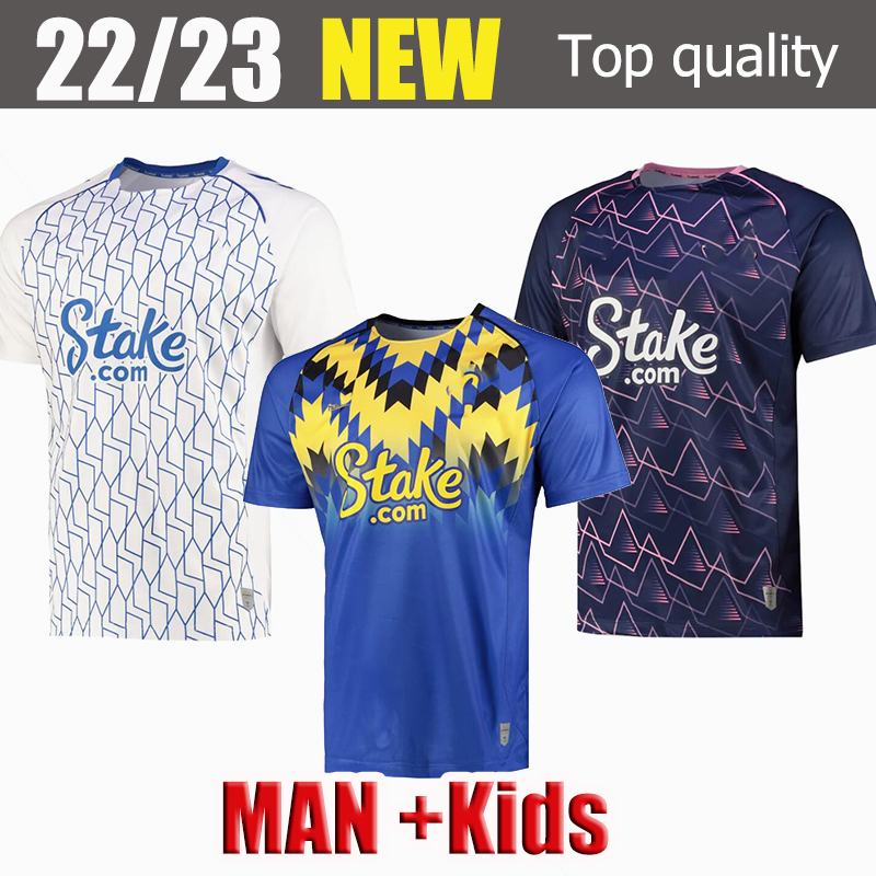 

22 23 KEANE soccer jerseys CALVERT-LEWIN CALVERT LEWIN RICHARLISON ALLAN DIGNE 22-23 NKOUNKOU BERNARD pre-match training uniformset football shirt jersey