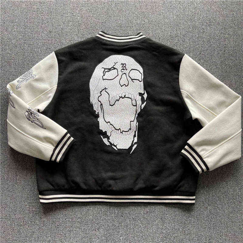 

Men Baseball Jacket Women 1 Best-Quality Embroidery Leather Sleeve Coat Jackets