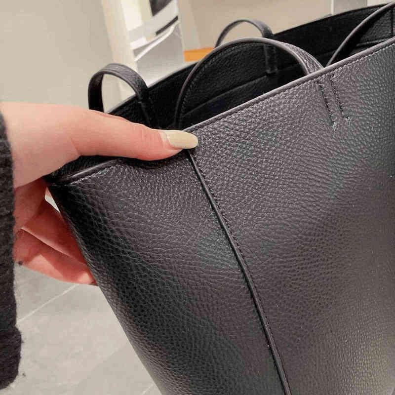 

Shoulder Bags Women Handbag Female Black Leather Fashion Tote Large Capacity 211115