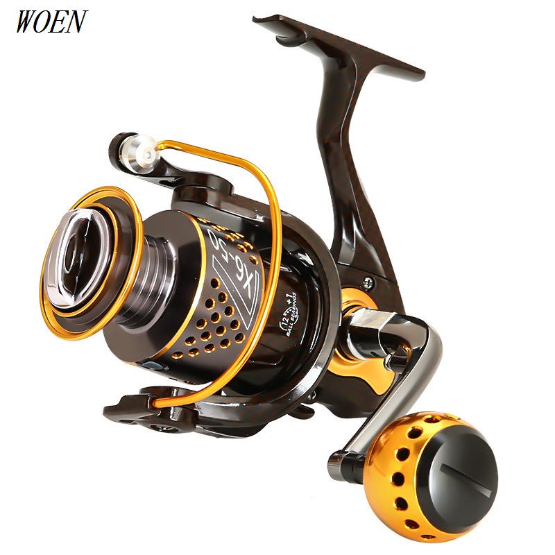 

WOEN lake fishing reel XC1000/7000 no gap spinning wheel 5.2:1 ratio sea pole Rock Spinning Reels