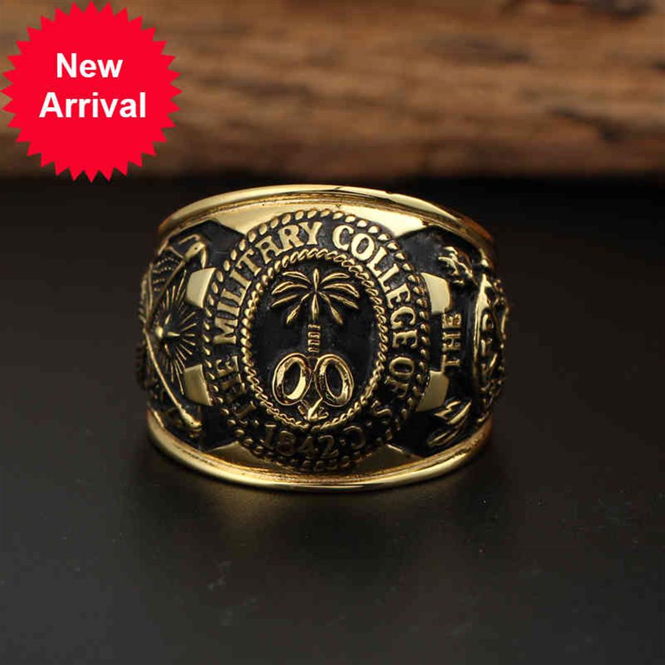

House Of Cards Ring For Men Women Real 925 Sterling Silver The Military Citadel Graduation College Frank's Rings Engravi2253