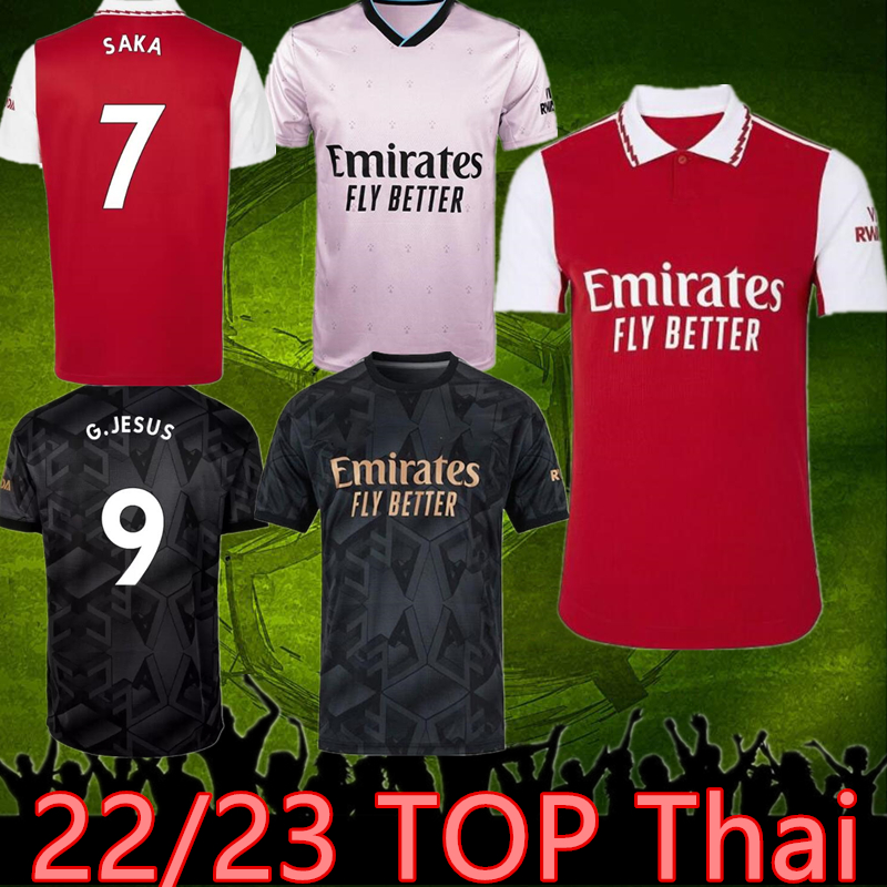 

s-4xl 22 23 Arsen soccer jerseys gunners G.JESUS WHITE THOMAS PEPE SAKA TIERNEY WILLIAN SMITH HENRY ROWE jersey 2022 2023 men football shirt uniform, Patch