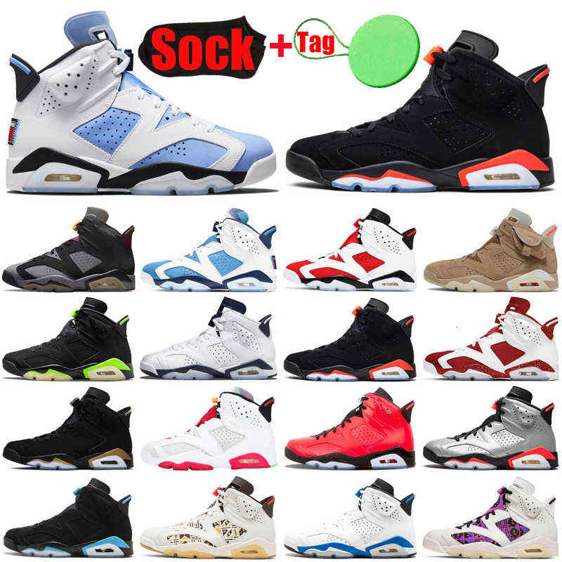 

jumpman 6 6s men basketball shoes Bordeaux UNC Electric Green British Khaki Carmine Hare DMP Infrared Tinker sports sneakers mens, #1 unc
