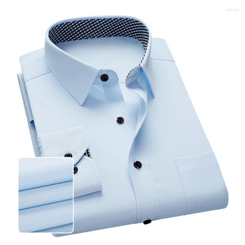 

Men' Dress Shirts Brand Men Shirt 2022 Long Sleeve Casual Slim Fit Man High Quality Solid Business Male Chemise HommeMen' Sybi22, 8252