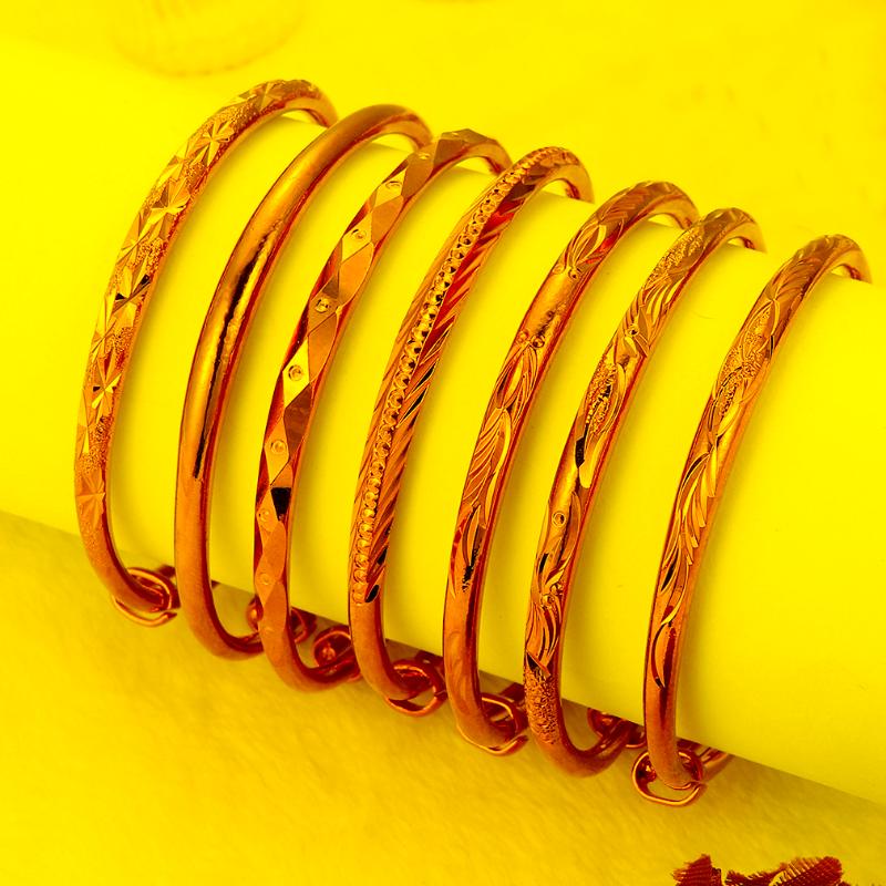 

Bangle Fashion Twist Bracelets & Bangles Copper Chain Birthday Gift Gold Color Jewelry Bracelet Women MenBangle