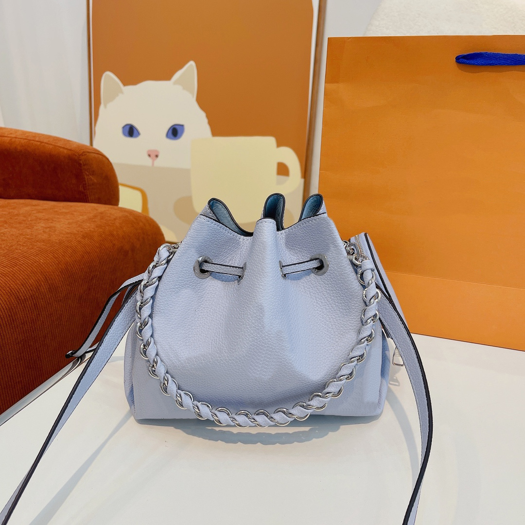 

M20507 Designer Totes Genuine Leather BELLA Bucket Bags Hollow Out Fashion Classic Handbags For Women Purse With Wallet Crossbody Shoulder, #1