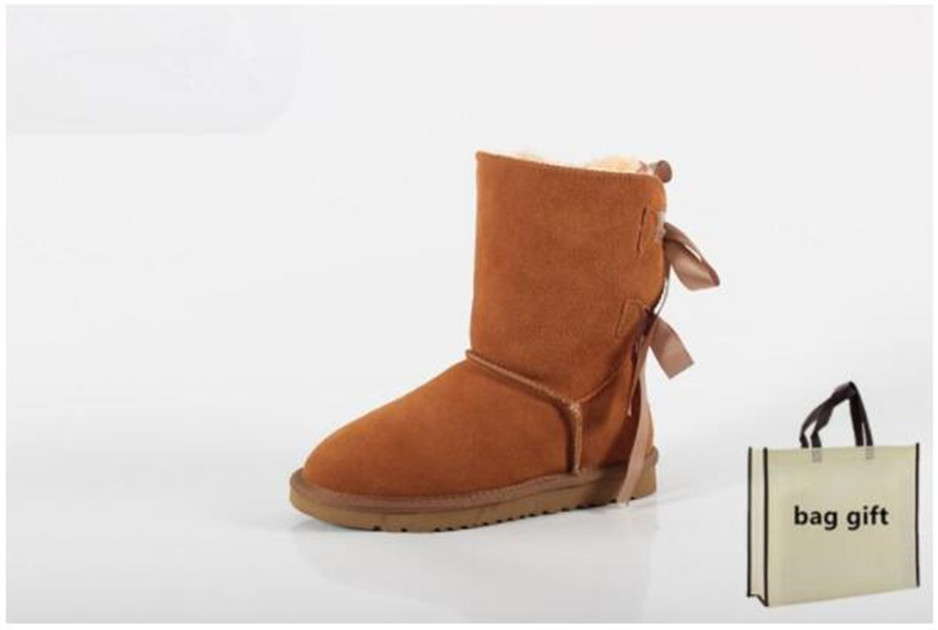 Bailey bow Ankle women Winter snow boots warm Australia Luxurys designer for lady girls womens Short mid classic WG furry boo
