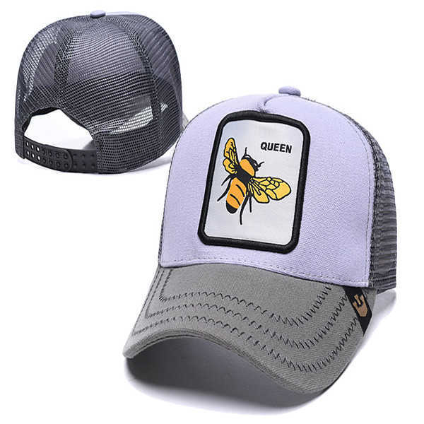 

Fashion Classic luxury- Summer Bee Mesh Women Visor Hat Men Embroidery Tiger Baseball Adjustable Snapback Animals Golf Ball Cap
